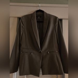 Nine West Women's Blazer, Size 12, Taupe.